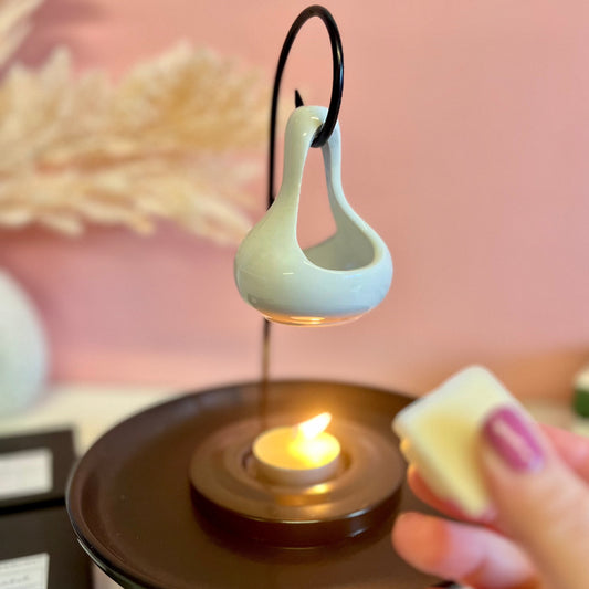 White Tear Drop Burner