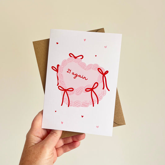 21 Again - Birthday Card