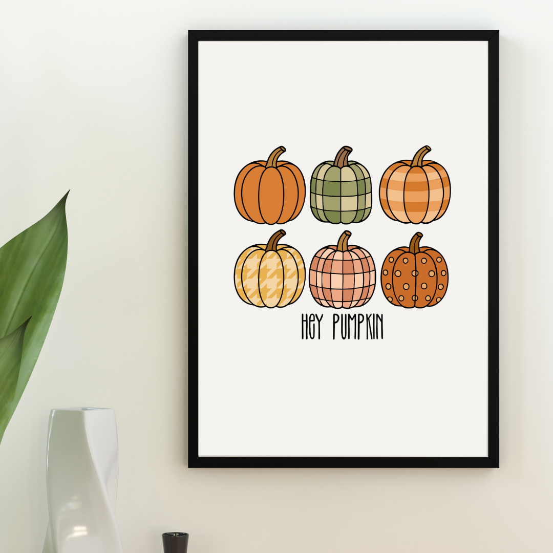 Wall Print - Hey Pumpkin