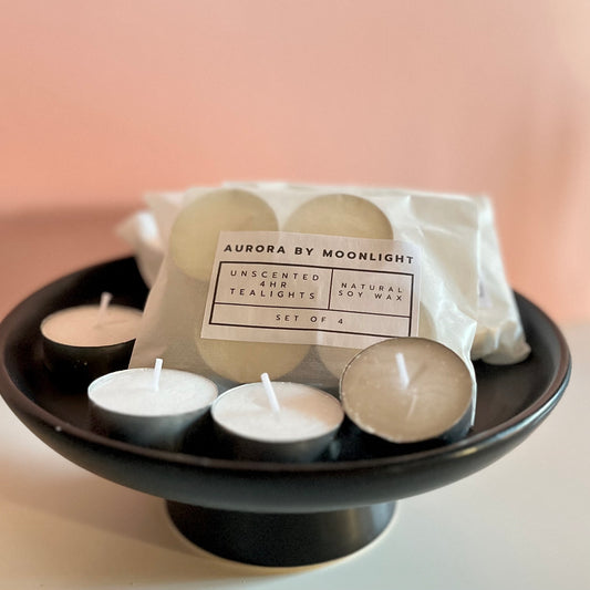 Pack of 4 x soy tealights
