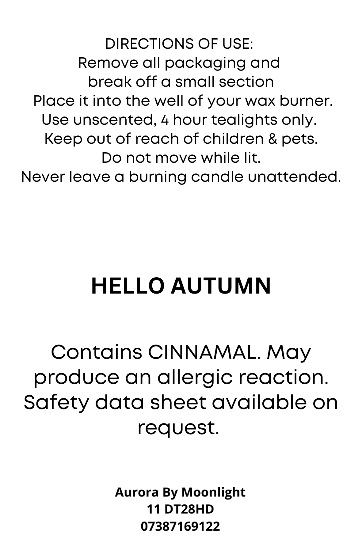 Snap Bar - Hello Autumn