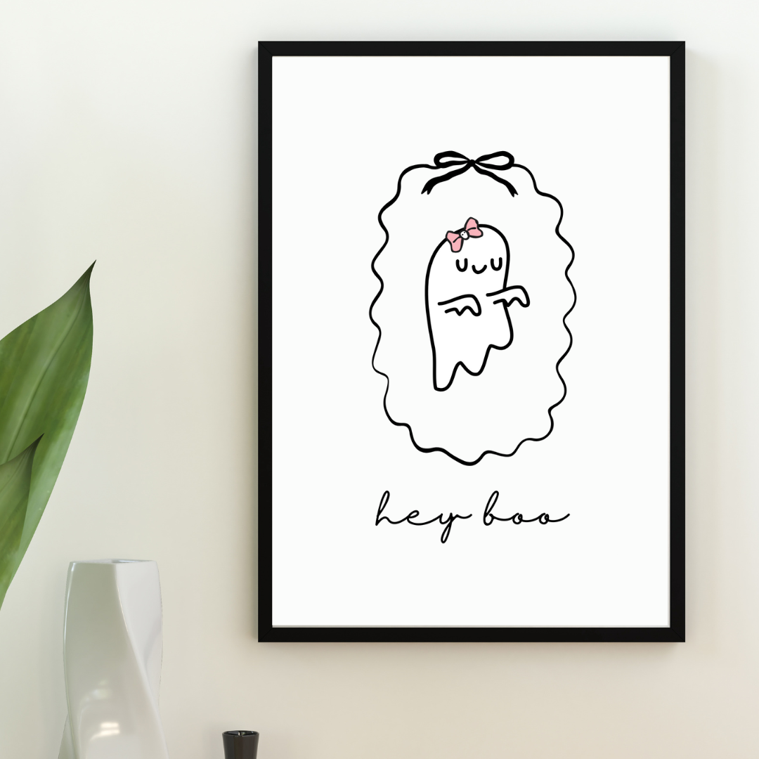 Wall Print - Hey Boo