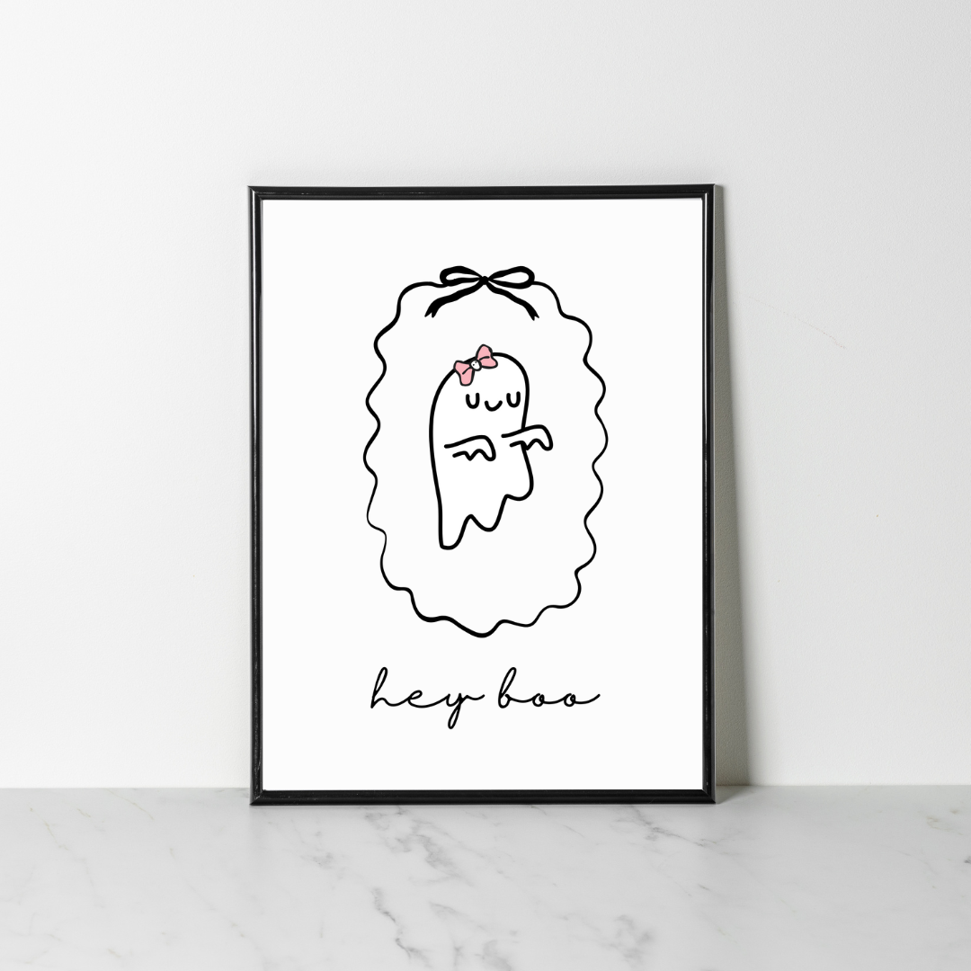 Wall Print - Hey Boo